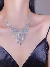Inlay Stone Tassel Necklace MSE101007