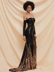 Mermaid Sequin Evening Dress M0296