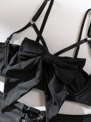 Sexy Garter Hollow Sexy Lingerie Four-piece Set MSL041