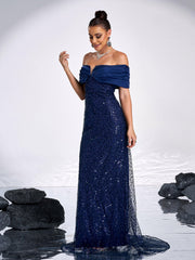 Sparkling Sequin Strapless Evening Gown Dresses GM00602