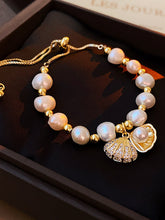Natural Pearl Shell Charm Bracelet MBS0132