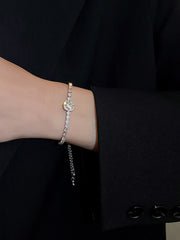 Geometric Square Crystal Bracelet MBS0136
