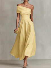 One Shoulder A-line Prom Dress XF251336