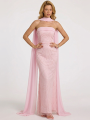 Strapless Beaded Mermaid Maxi Dress SL30276