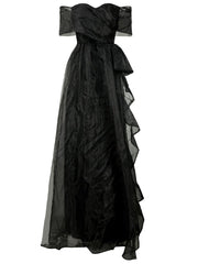 Off Shoulder Ruffle Tulle A-Line Prom Dress WY52