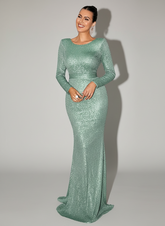 Glitter Backless Mermaid Dress M02022