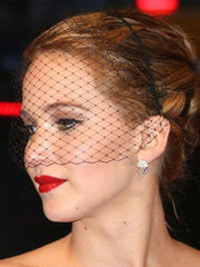 Inlay Stone Mesh Veil Banquet Headpieces MTS0008