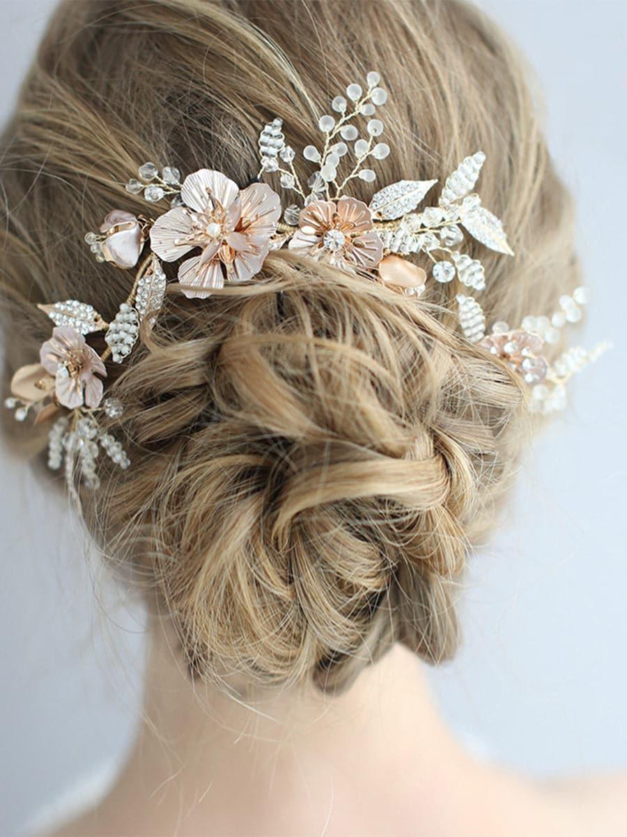 Inlay Stone Wedding Headband Flower Headpieces MTS0004