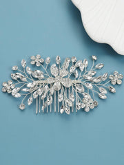 Alloy Stone Flower Hair Comb Headpieces MTS0012