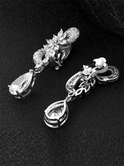 Missord Pear Cut Cubic Zirconia Drop Earrings MSE101059