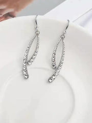 Inlay Stone Fishtail Earrings MSE101036