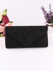 Ruched Inlay Rhinestone Clutch Bags MNBF052