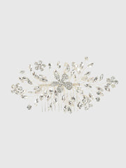Alloy Stone Flower Hair Comb Headpieces MTS0012