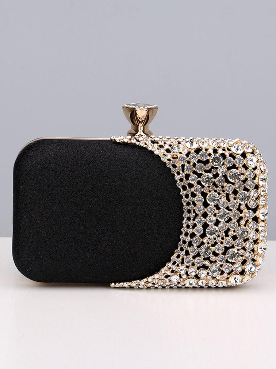 Inlay Rhinestone Evening Box Clutch Bags MNBF025