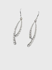 Inlay Stone Fishtail Earrings MSE101036