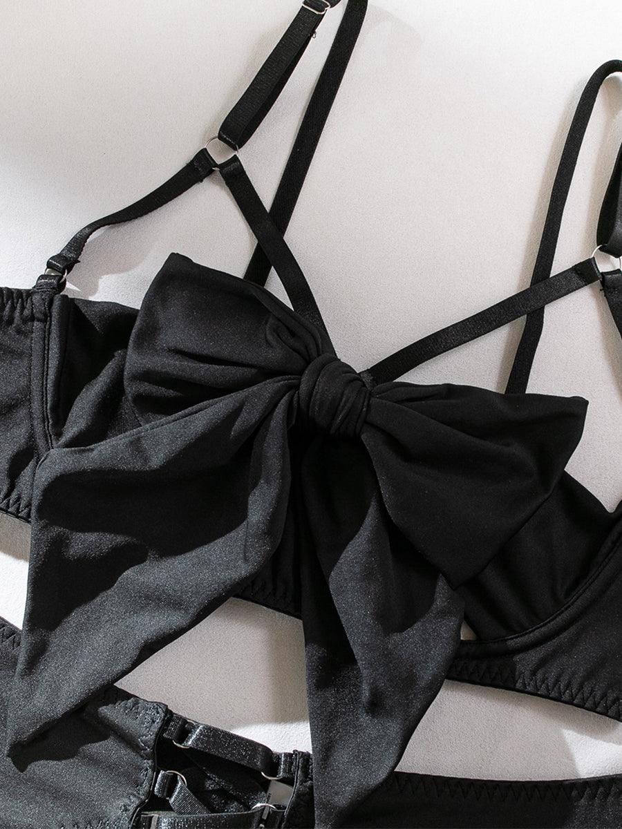 Sexy Garter Hollow Sexy Lingerie Four-piece Set MSL041