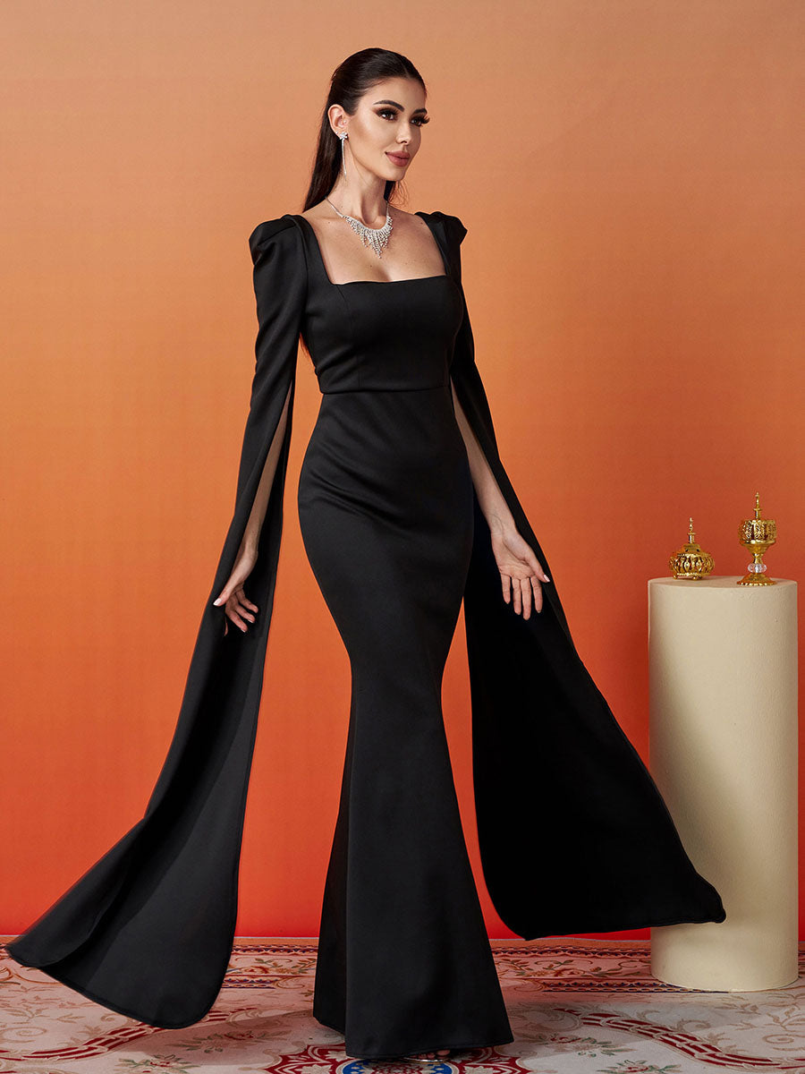Formal Square Neck Mermaid Dress XJ878