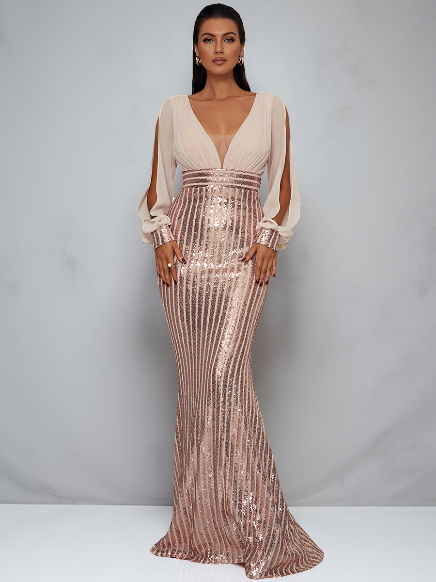 Mermaid Cutout Prom Dress XH2075