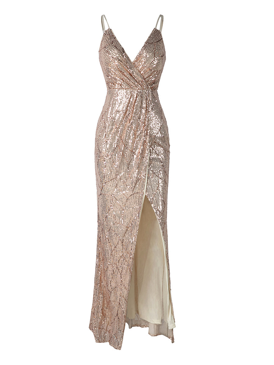 Surplice Neck Cami Dress M0799