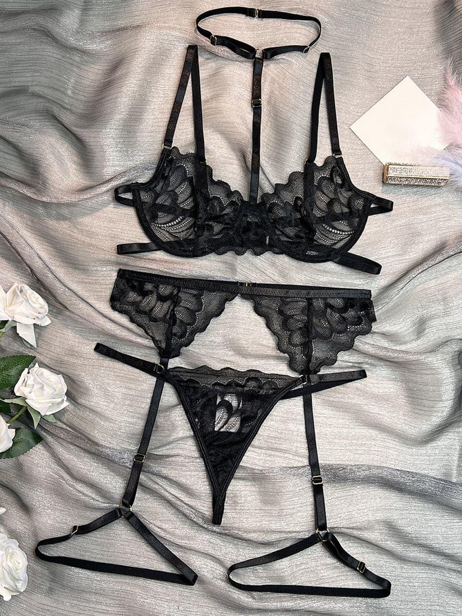 Halter Butterfly Lingerie Set MSL008