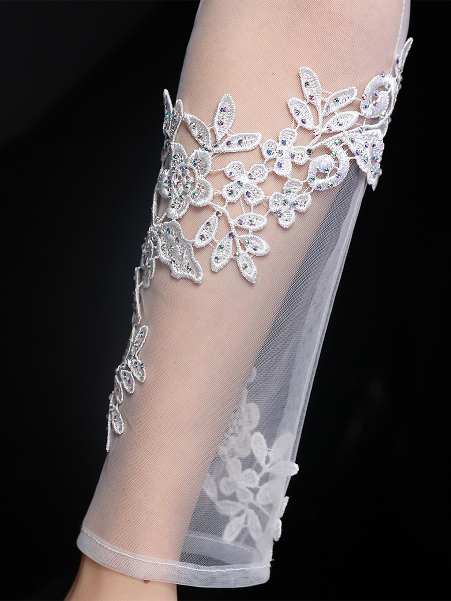 Long Sleeve Lace Elegant Bridal Dress M01592