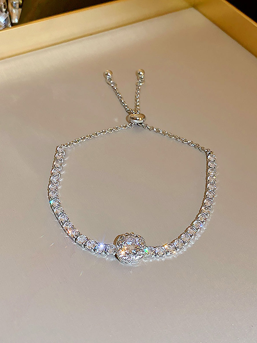 Geometric Square Crystal Bracelet MBS0136