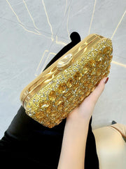Luxe Rhinestone Evening Box Clutches MNBF111