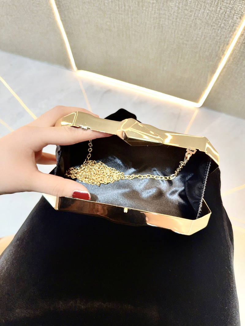 Geometric Faceted Hardcase Clutch MNBF137