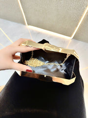 Geometric Faceted Hardcase Clutch MNBF137