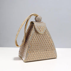 Rhombus Inlay Rhinestones Evening Clutch Bag MNBF021
