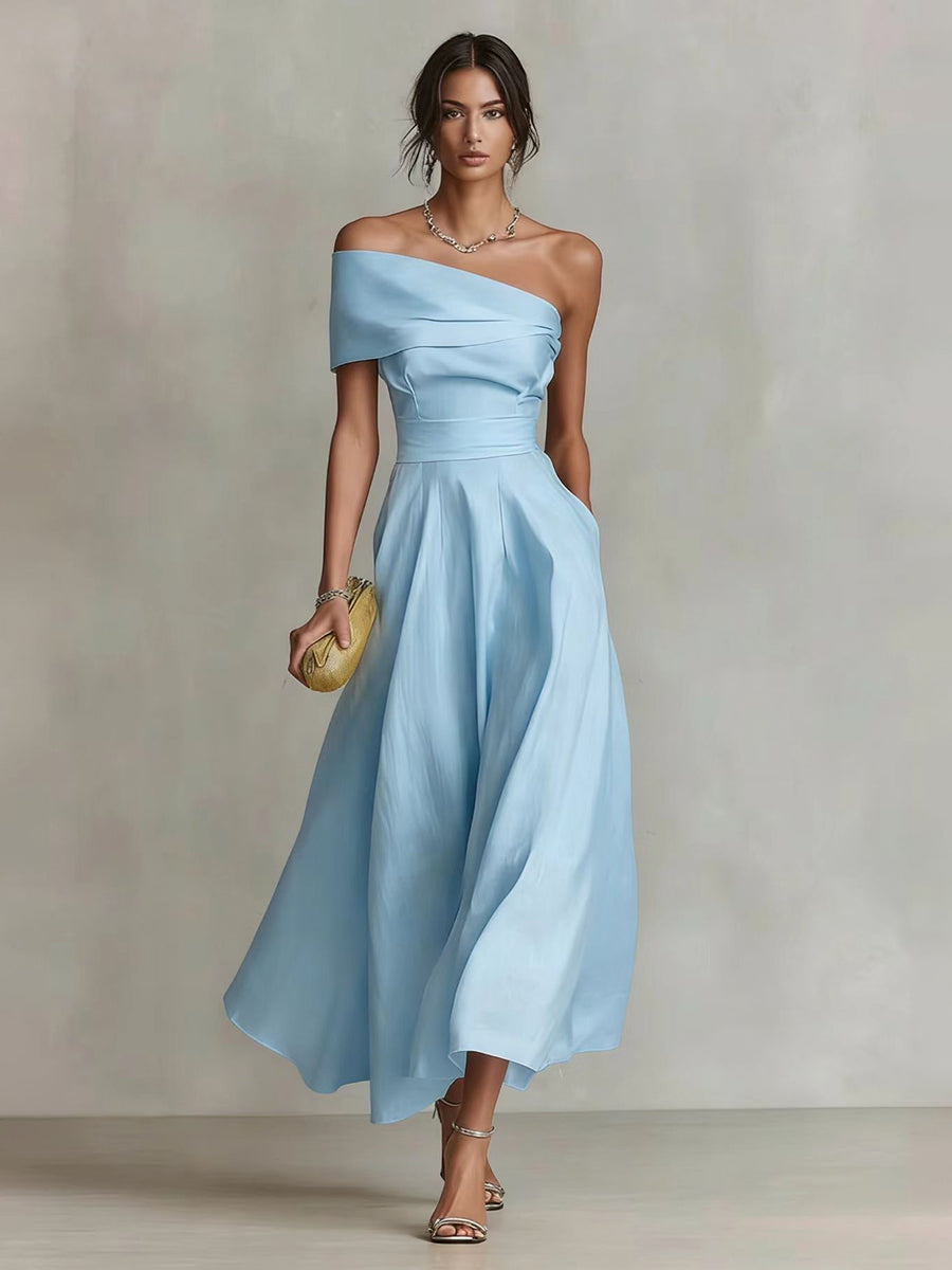 One Shoulder A-line Prom Dress XF251336