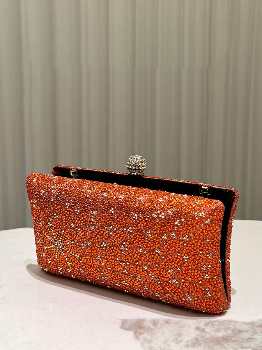 Red Star Beaded Evening Clutch Bag MNBF119