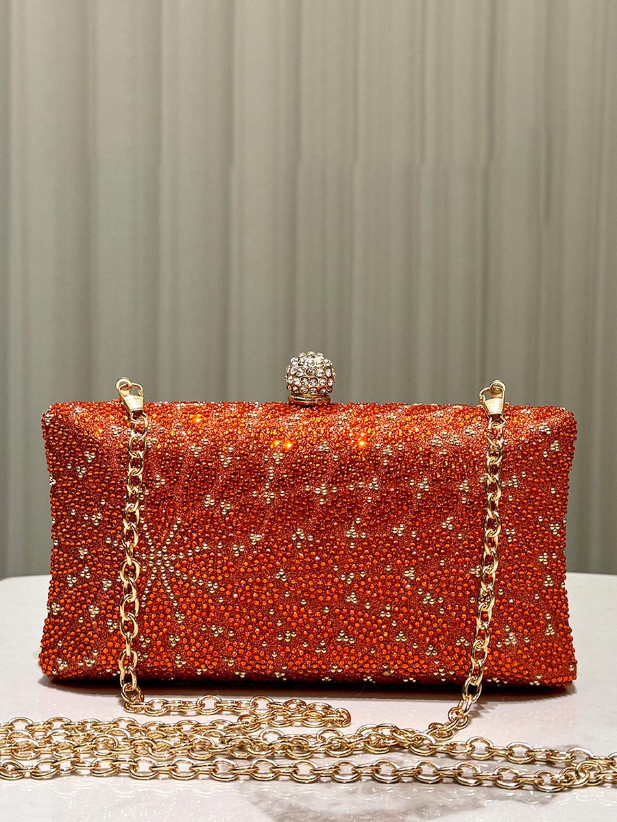 Red Star Beaded Evening Clutch Bag MNBF119