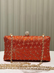 Red Star Beaded Evening Clutch Bag MNBF119