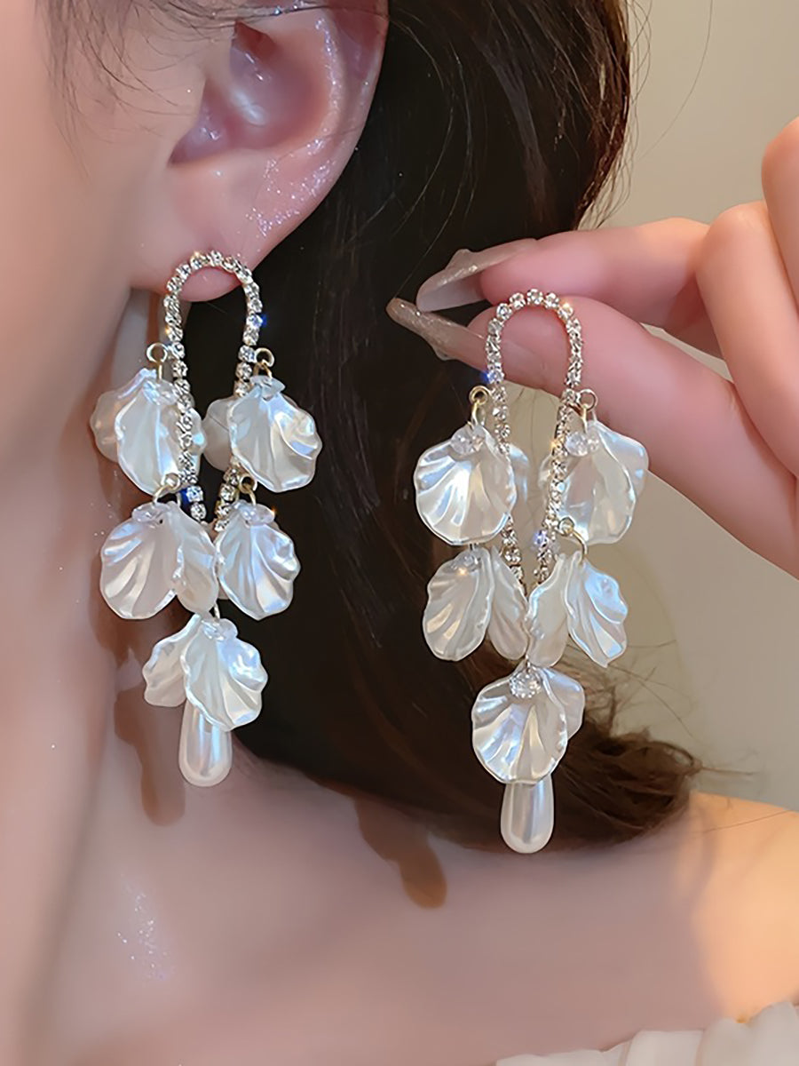 Tassel Long Retro Petal Earrings MSE20031