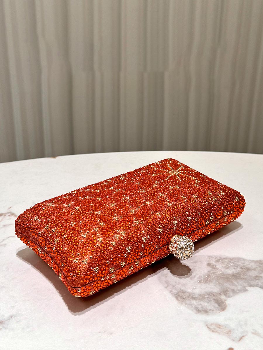 Red Star Beaded Evening Clutch Bag MNBF119