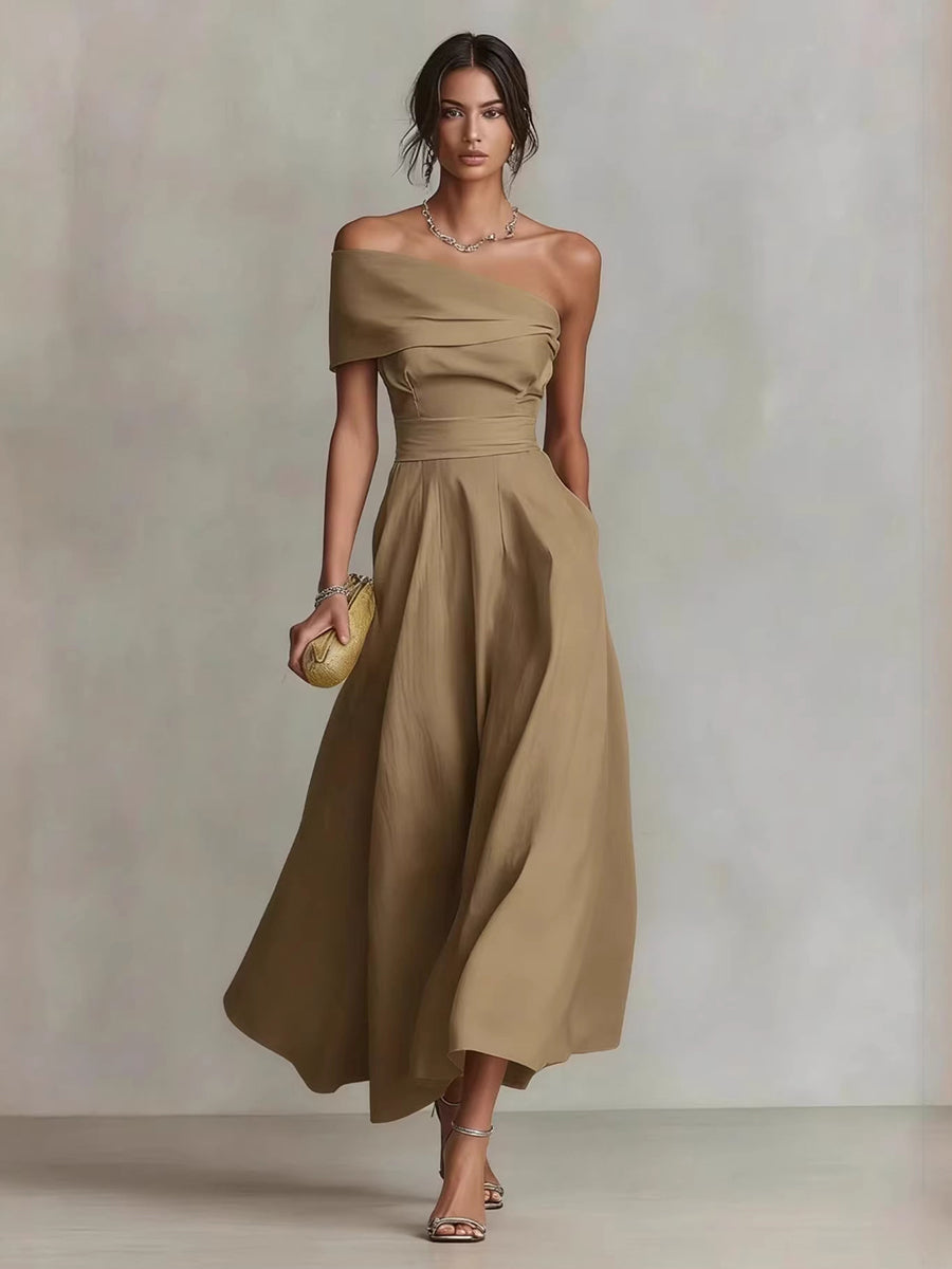 One Shoulder A-line Prom Dress XF251336