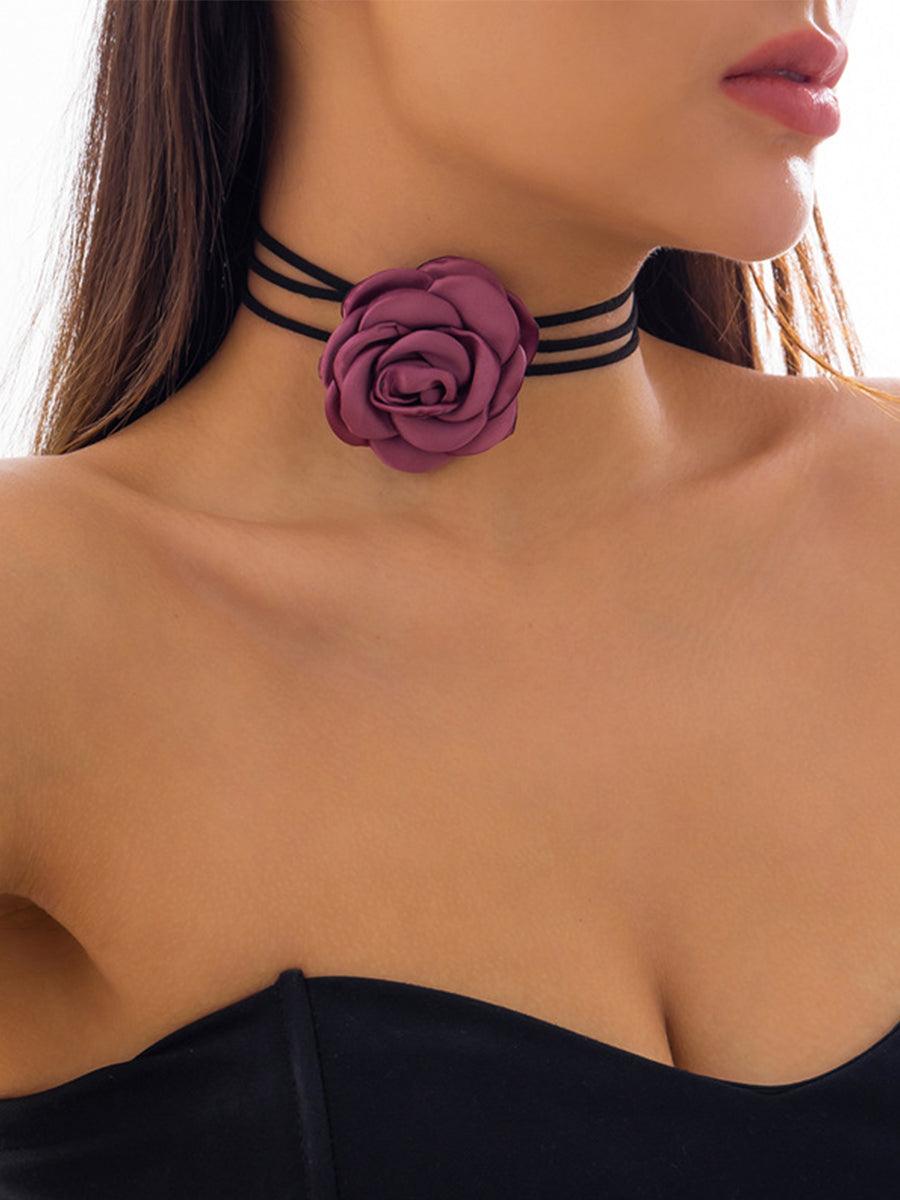 Sweet Free Knotted Camellia Necklace MSN20002