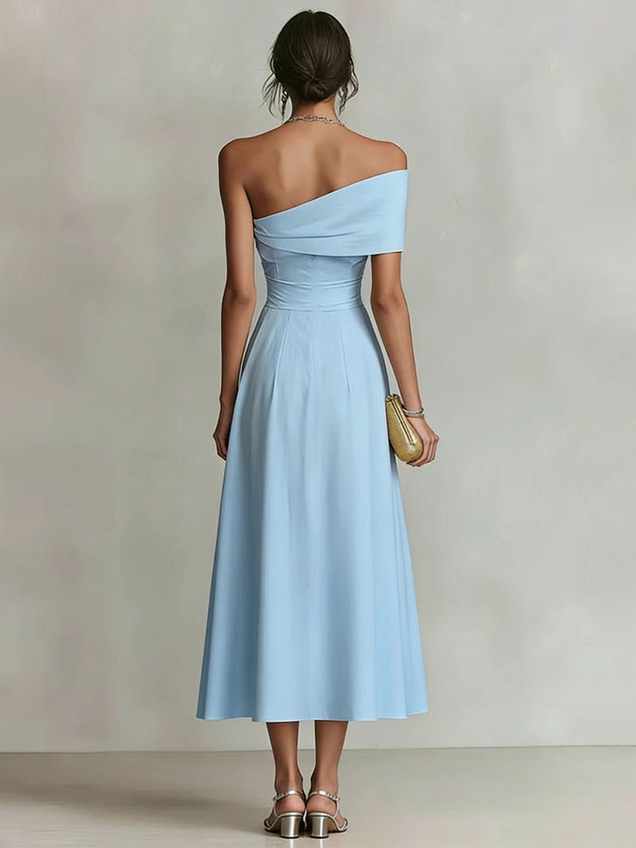 One Shoulder A-line Prom Dress XF251336