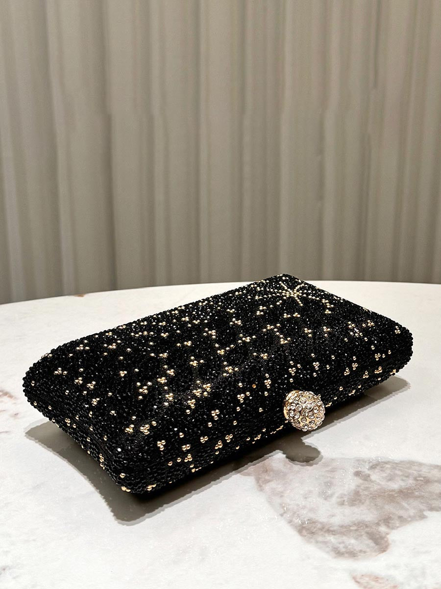 Red Star Beaded Evening Clutch Bag MNBF119