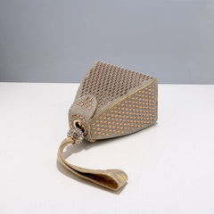 Rhombus Inlay Rhinestones Evening Clutch Bag MNBF021