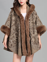 Paisley Elegant Winter Poncho Wrap MSF036