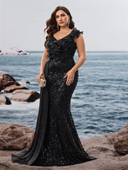 Juliana Plus One-Shoulder Prom Dress