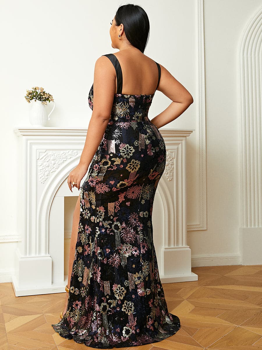Firework Sequin Sleeveless Prom Dress XJ1231