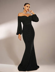 Strapless Mermaid Off Shoulder Maxi Dress RH30667