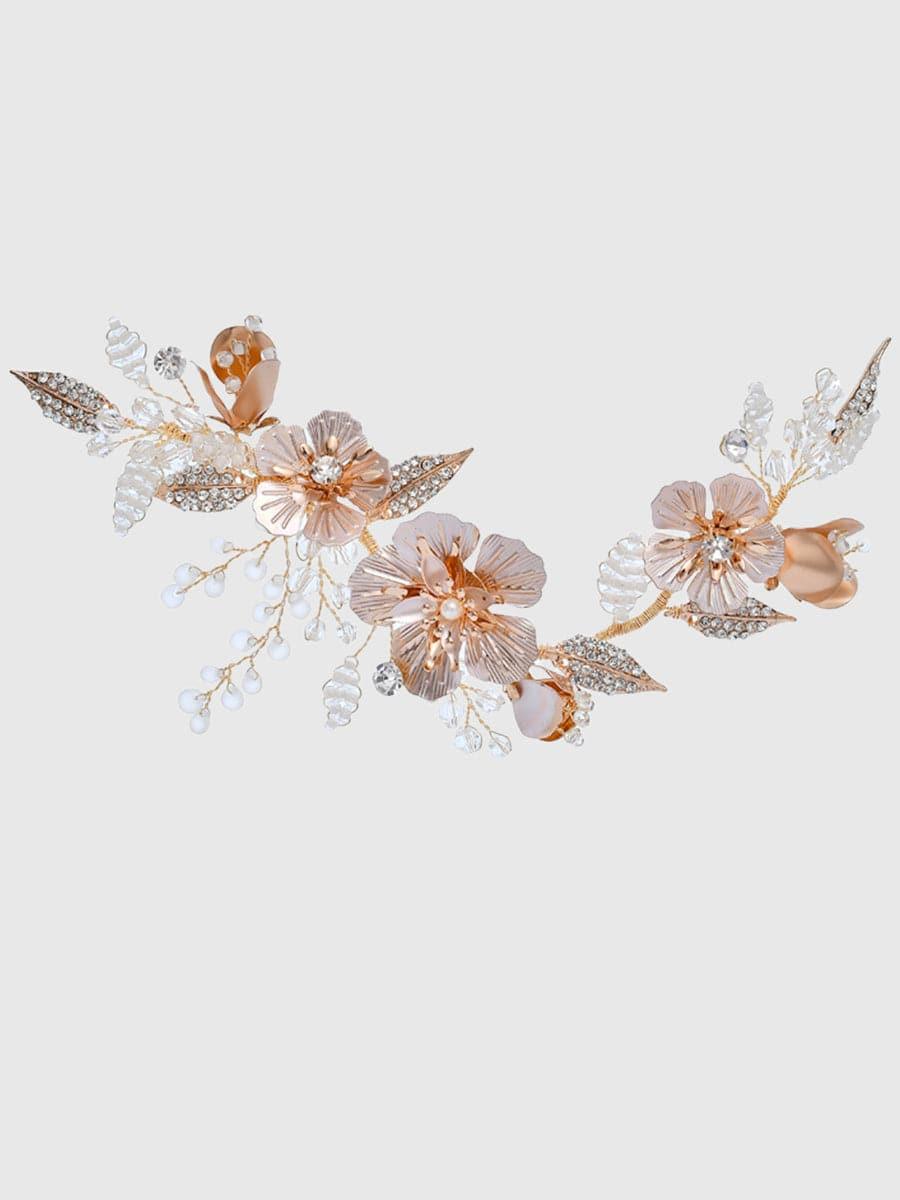 Inlay Stone Wedding Headband Flower Headpieces MTS0004