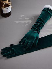 52CM Velvet Banquet Long Split Finger Gloves MST0103