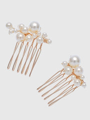 Pearl Hairpin Hair Comb Wedding Headpieces 5PCS Set MTS0005