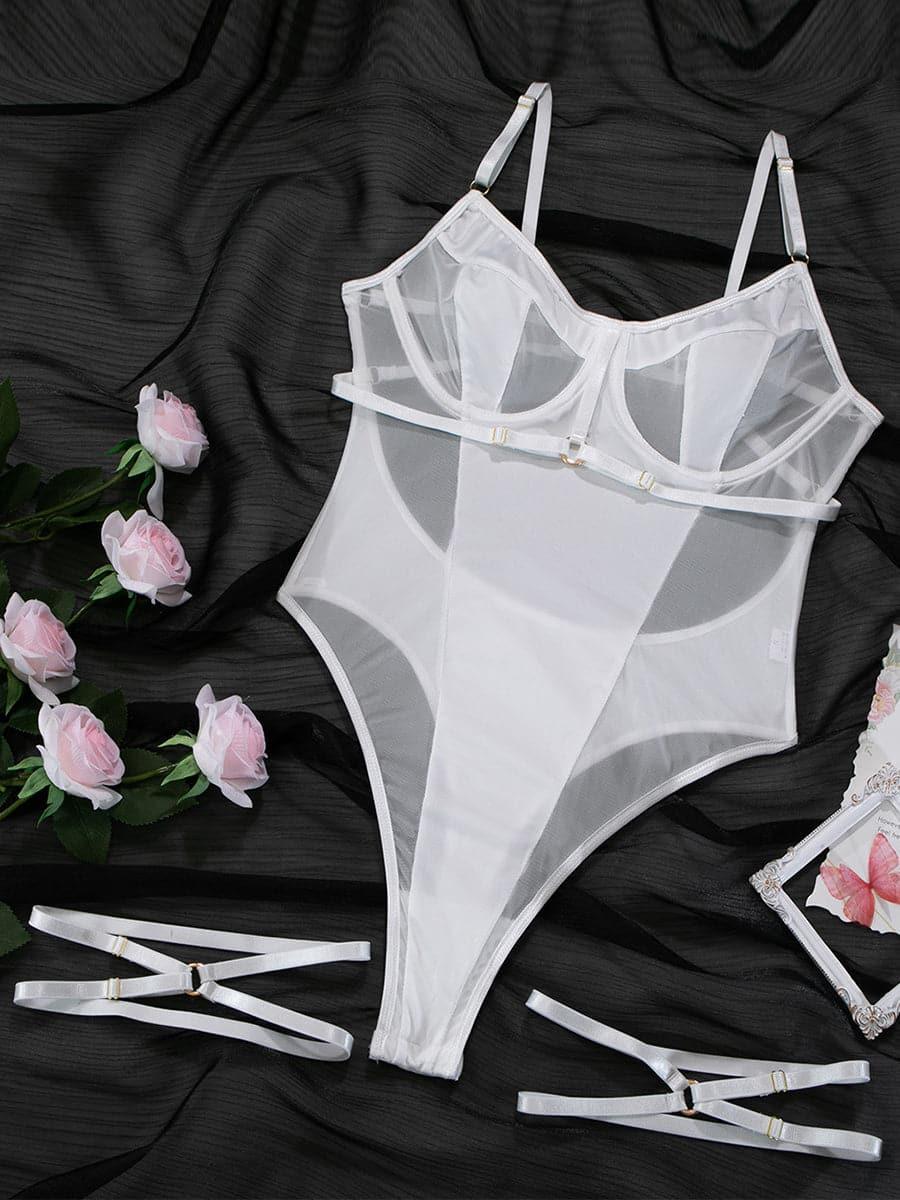 Mesh Patchwork Sexy Teddy MSL001