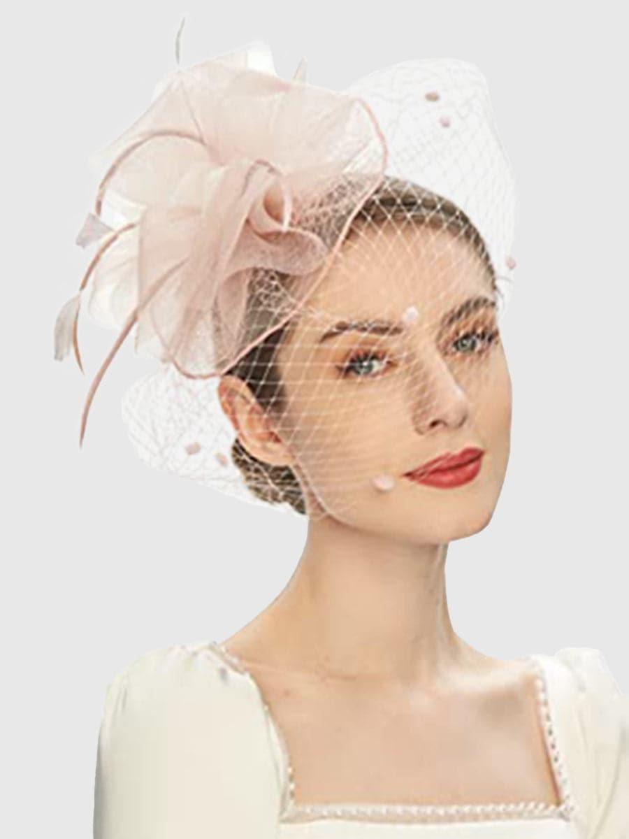Pretty Net Yarn Headwear Veil Tea Party Dress Hats MTS0011